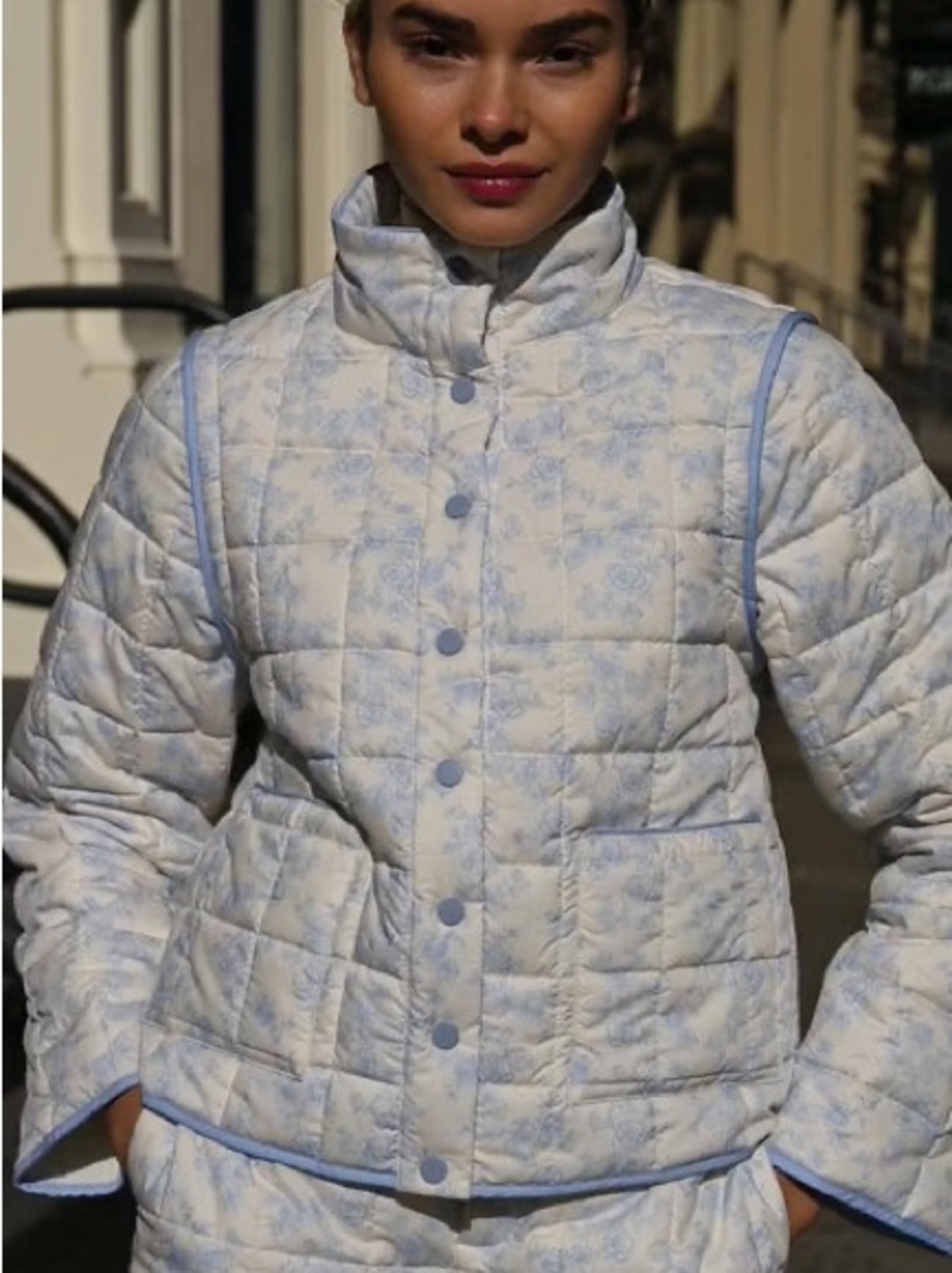 Yllw the Label Amelia Quilted Jacket - Convertible Jacket / Vest